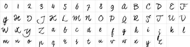 CoalhandLukeTRIAL CoalhandLukeTRIAL  glyph index