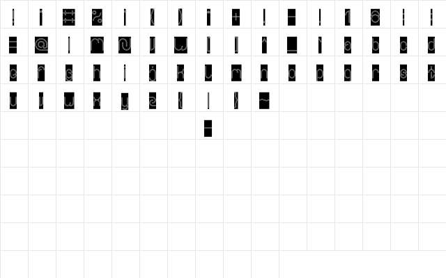EVERYTHING-Outlined-Inverse Bold  glyph index