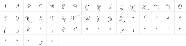 Atyla Demo  glyph index