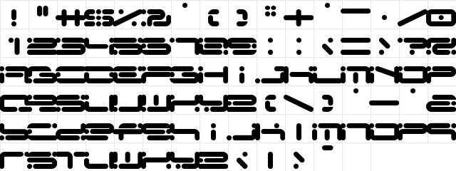 Chicory Regular  glyph index