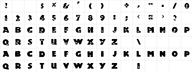 Medha Pathkar Regular  glyph index