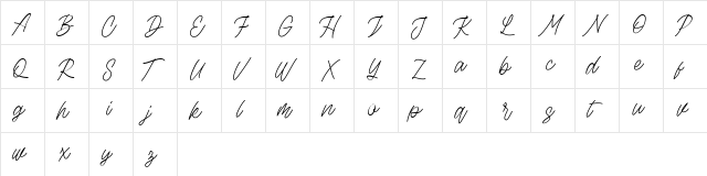 Rottordam Thin FREE Regular  glyph index
