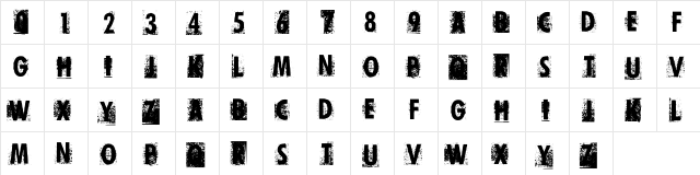 Print Error Regular  glyph index