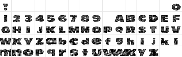 101! Circuit Board Regular  glyph index