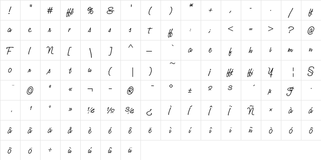 StudioScriptAlternativeNo2ITC Italic  glyph index