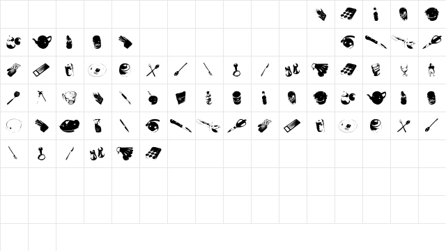 WutsCookin Regular  glyph index