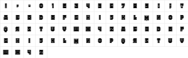 Kalinka College Regular  glyph index