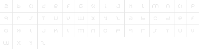 soda light Regular  glyph index