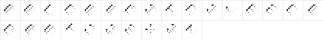 SkiAndSkate Regular  glyph index