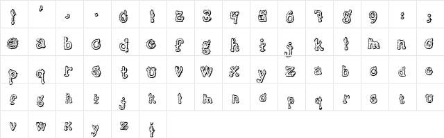 CactusSandwichFM Medium  glyph index