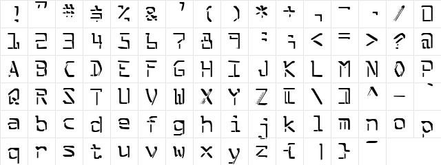 Split Enzymes Regular  glyph index