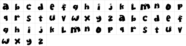 EyeOnlyHaveEyesForYou Regular  glyph index