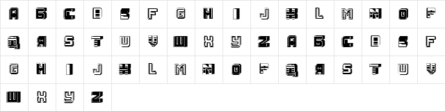 Cure Regular  glyph index