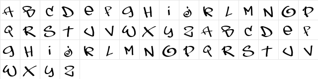 TagsXtreme Regular  glyph index