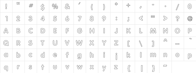 Schuler Regular  glyph index
