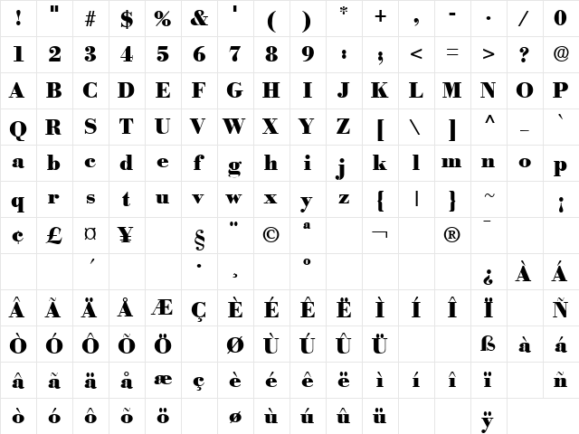 Money 1 Regular  glyph index