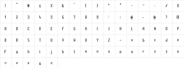 GVB metro pid Regular  glyph index