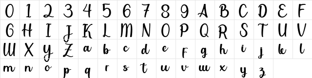 Bhellvast Reguler  glyph index