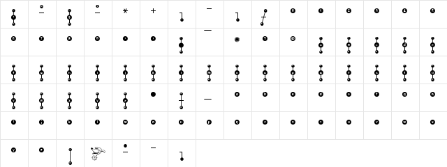 khole Regular  glyph index