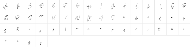 Richmond Regular  glyph index
