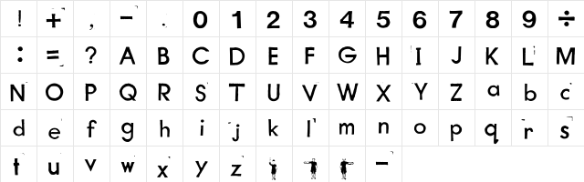 Educational Regular  glyph index