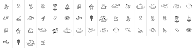 LD Symbol Thanksgiving Regular  glyph index