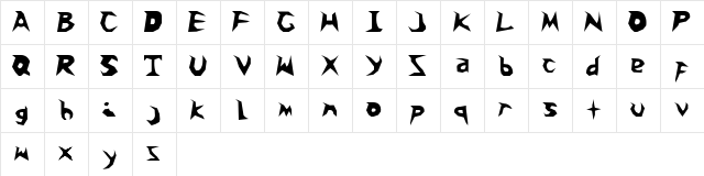 snoballs Regular  glyph index