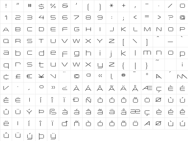 Changeling Light  glyph index