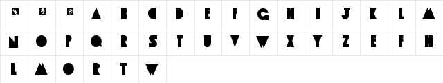 Apple Tree Regular  glyph index
