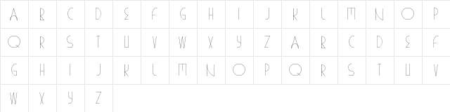 YES LIGHT  glyph index