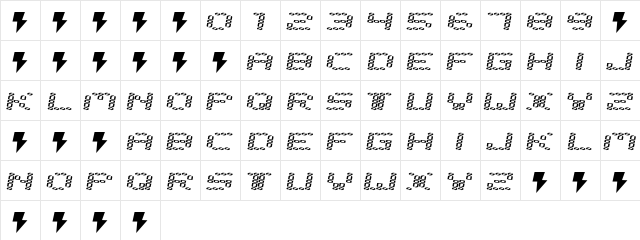 error 2000 Regular  glyph index