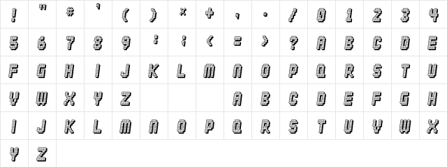 Diskoteque Regular  glyph index