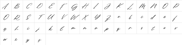 Northern Forest FREE Regular  glyph index