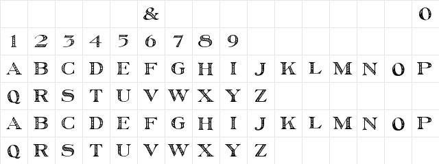 2Peas Peppermint Regular  glyph index