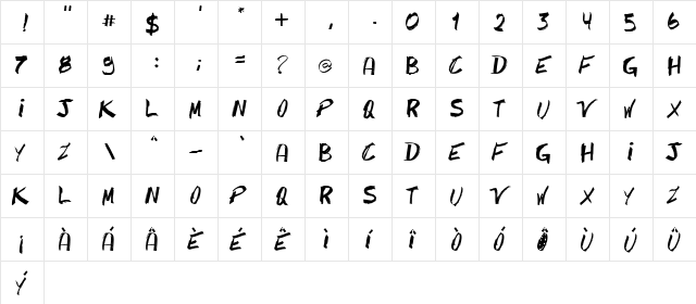 Caipirinha Caipirinha  glyph index