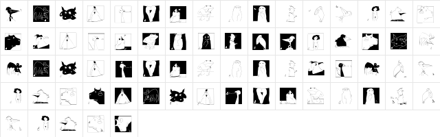 GernKleinThree Regular  glyph index