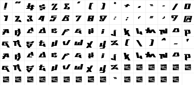 Play This Game Regular  glyph index