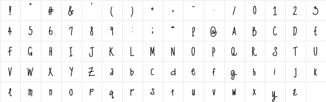 one man wolf pack Medium  glyph index