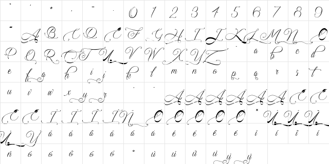 Chiangmai Hostel Regular  glyph index