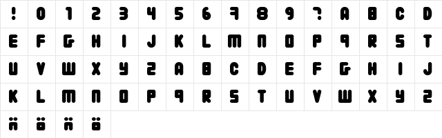 222 03 Regular  glyph index