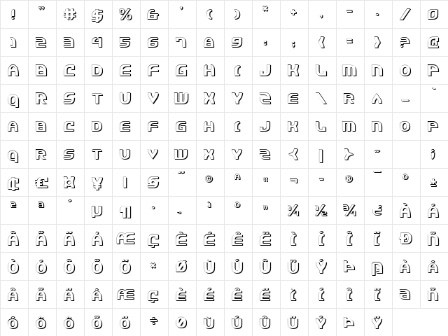 Jannisaries Shadow Shadow  glyph index
