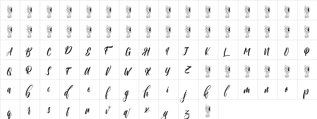 Funtastic Regular  glyph index