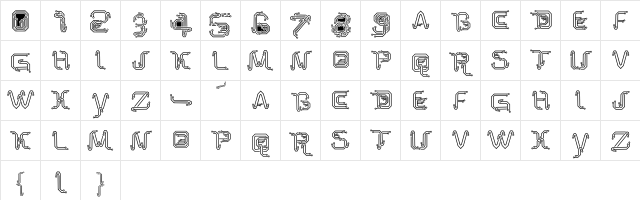 Park Tech CG Light Regular  glyph index