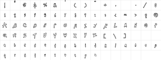 Dominion Halo Regular  glyph index