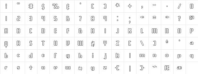 Unexplored Galaxies O BRK Regular  glyph index