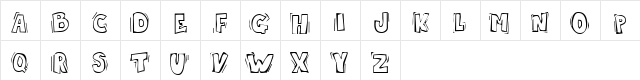 Skrotfont Regular  glyph index