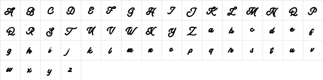 Jungle FREE Regular  glyph index