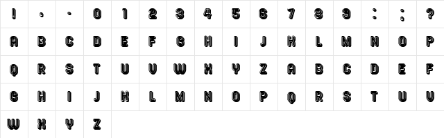 Summer Candy Regular  glyph index