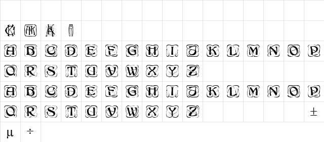 Konanur Regular  glyph index
