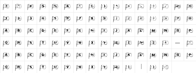 LD Flags Regular  glyph index